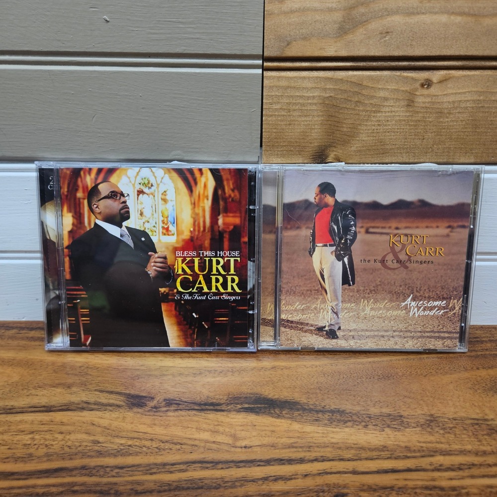 Kurt Carr Singers CD Lot Bless This House 2-CD and Awesome Wonder Gospel Music